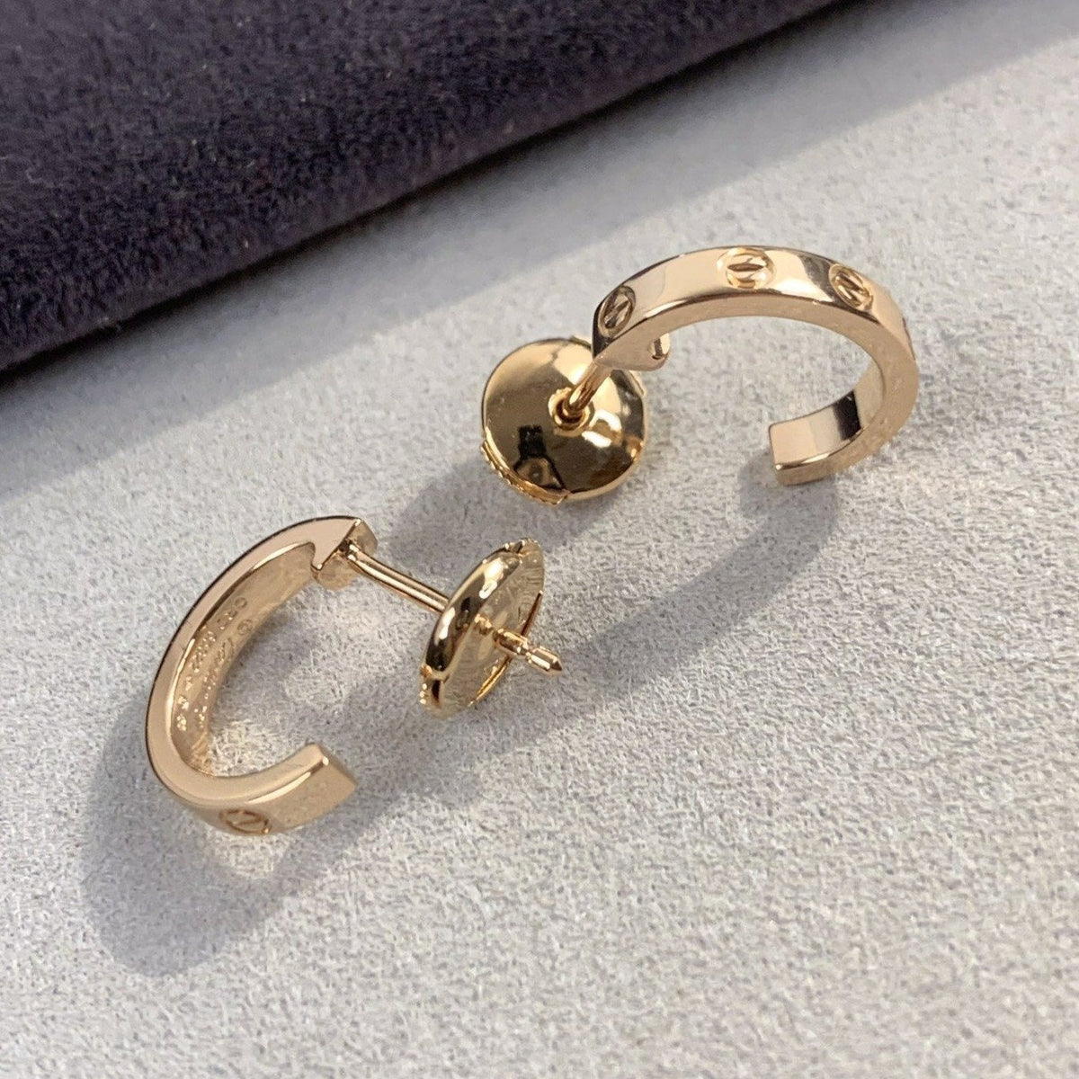 [Vera  Jewelry]LOVE EARRINGS 2.65MM PINK GOLD