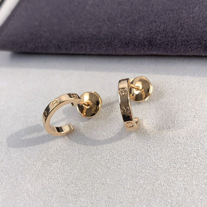 [Vera  Jewelry]LOVE EARRINGS 2.65MM PINK GOLD