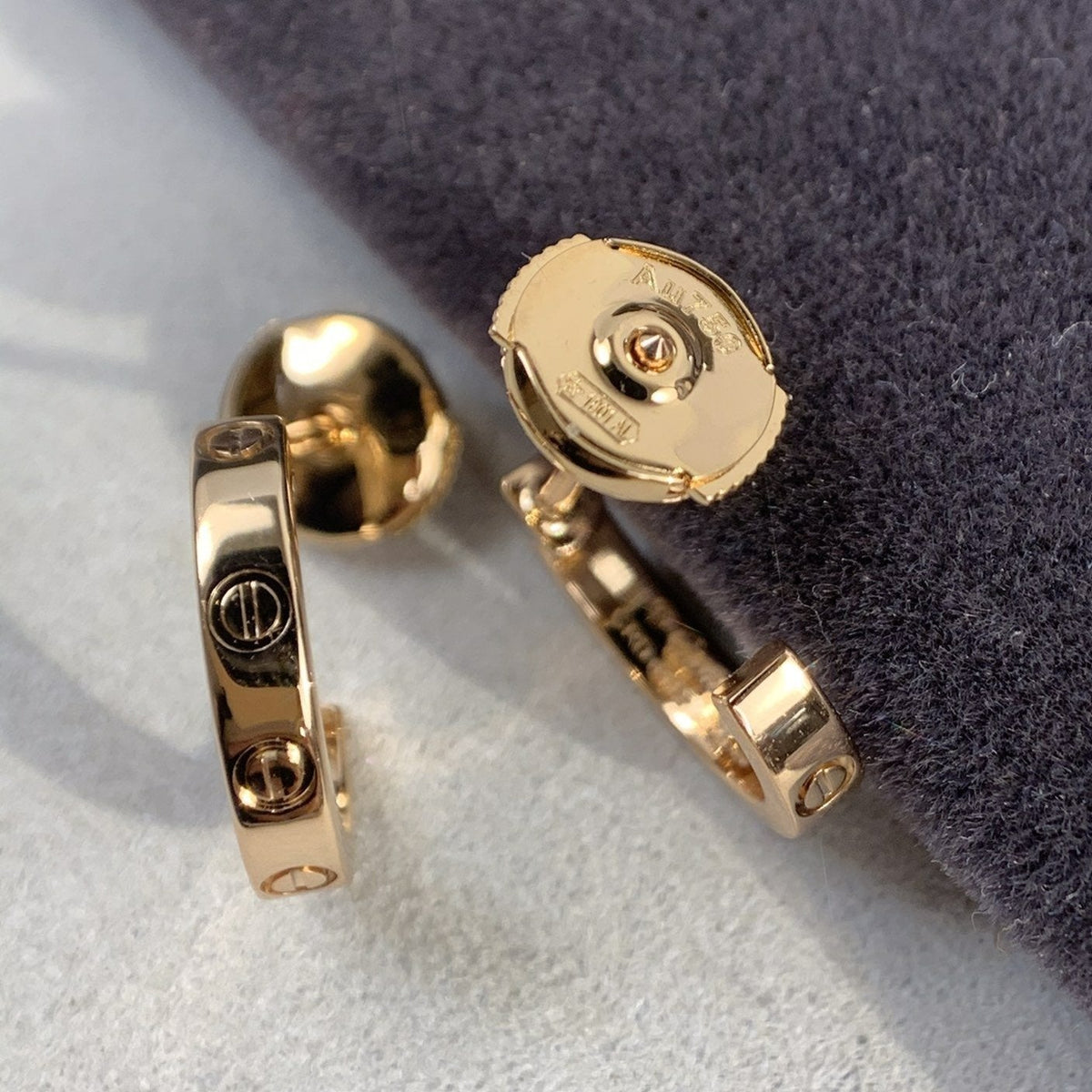 [Vera  Jewelry]LOVE EARRINGS 2.65MM PINK GOLD