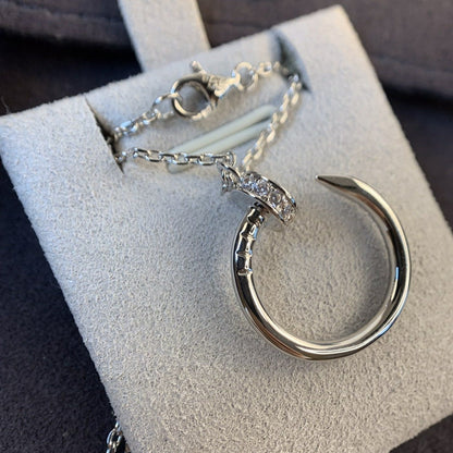 [Vera  Jewelry]JUSTE NECKLACE SILVER DIAMONDS