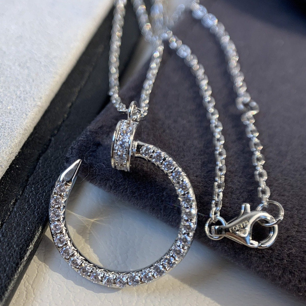 [Vera Jewelry]JUSTE NECKLACE SILVER DIAMONDS