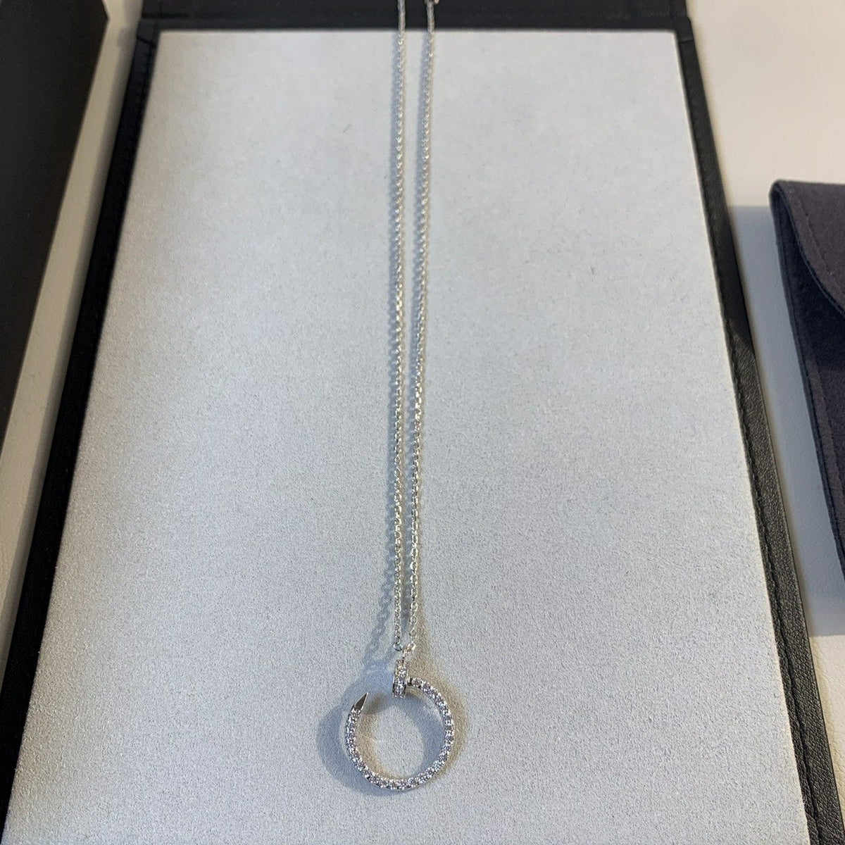 [Vera Jewelry]JUSTE NECKLACE SILVER DIAMONDS