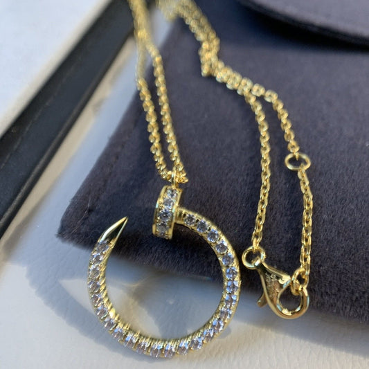 [Vera Jewelry]JUSTE NECKLACE GOLD DIAMONDS