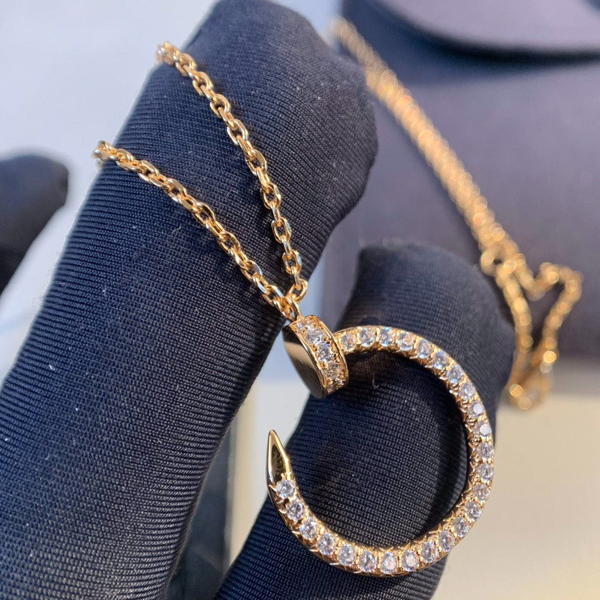 [Vera  Jewelry]JUSTE NECKLACE PINK GOLD DIAMONDS