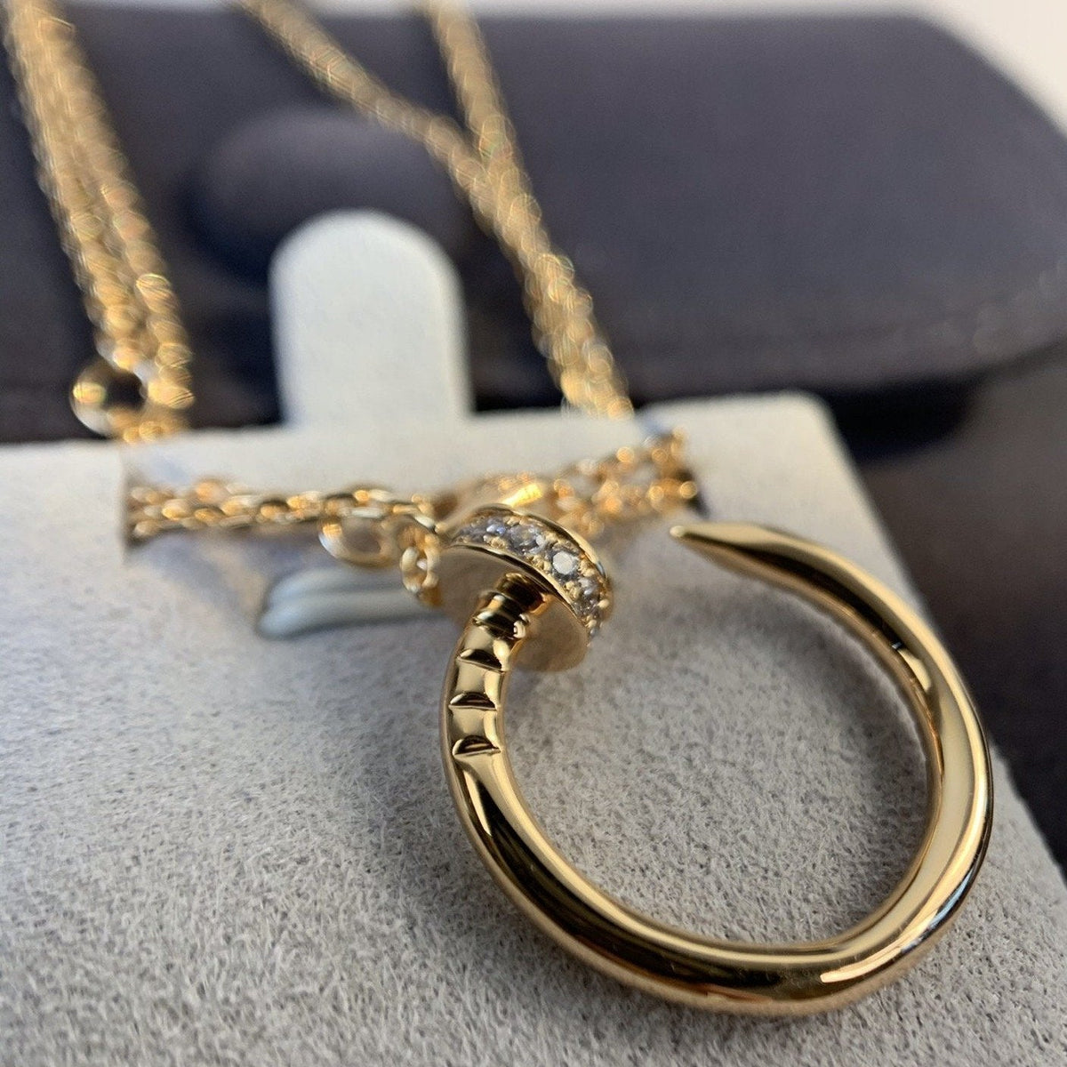 [Vera  Jewelry]JUSTE NECKLACE PINK GOLD DIAMONDS