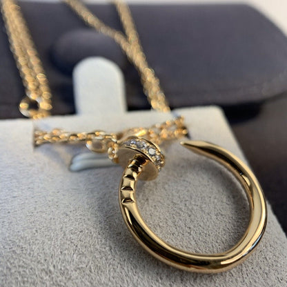 [Vera  Jewelry]JUSTE NECKLACE PINK GOLD DIAMONDS