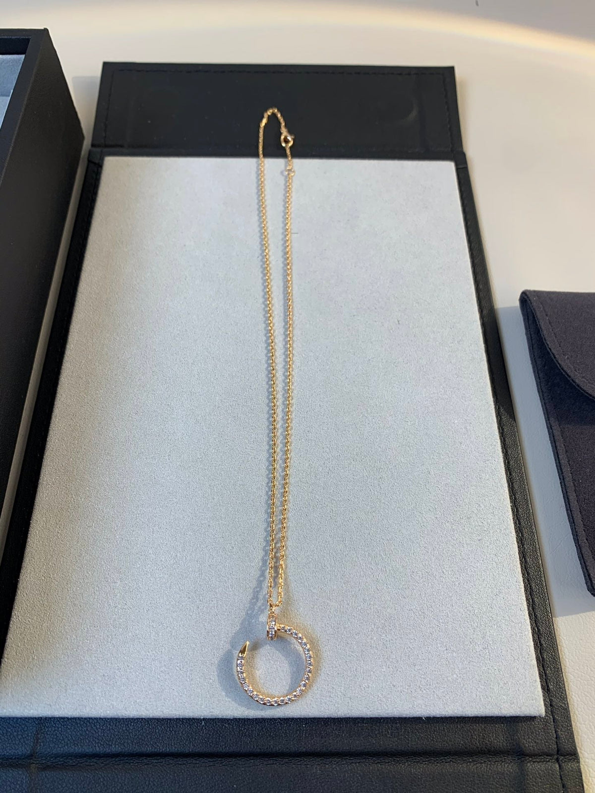 [Vera  Jewelry]JUSTE NECKLACE PINK GOLD DIAMONDS