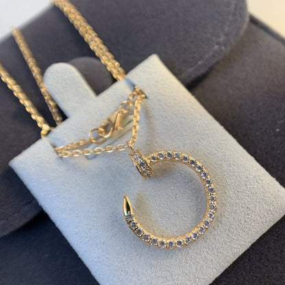 [Vera  Jewelry]JUSTE NECKLACE PINK GOLD DIAMONDS