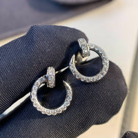 [Vera Jewelry]JUSTE EARRINGS SILVER DIAMONDS