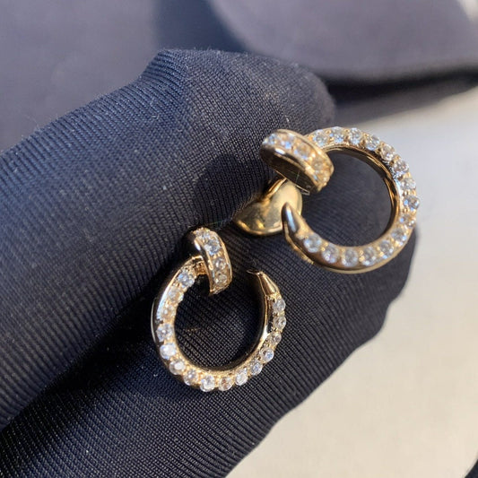 [Vera  Jewelry]JUSTE EARRINGS GOLD DIAMONDS