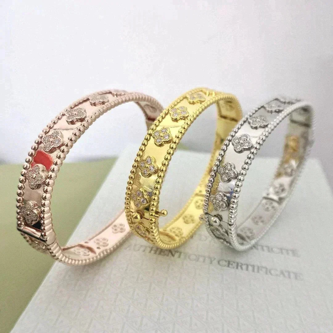 [Vera Jewelry]CLOVER BRACELET 8MM DIAMONDS