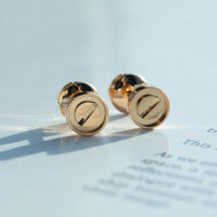 [Vera Jewelry]LOVE EARRINGS PINK GOLD 10MM