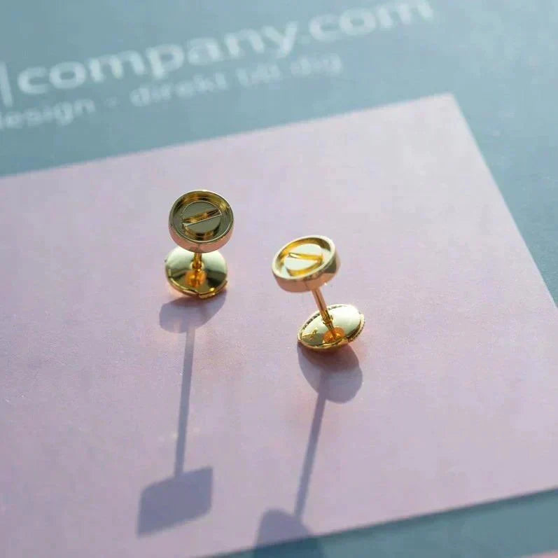 [Vera  Jewelry]LOVE EARRINGS GOLD 10MM