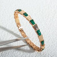 [Vera Jewelry]SERPENTI BRACELET PINK GOLD MALACHITE