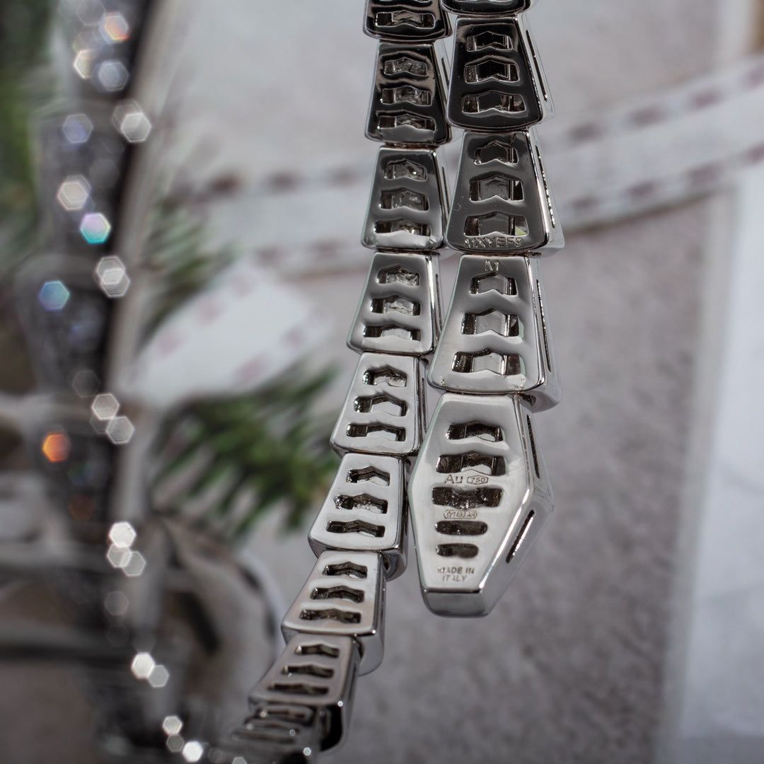 [Vera  Jewelry]SERPENTI BRACELET 6MM SILVER DIAMOND