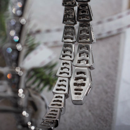 [Vera  Jewelry]SERPENTI BRACELET 6MM SILVER DIAMOND