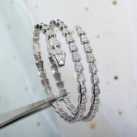 [Vera Jewelry]SERPENTI BRACELET SILVER DIAMOND DOUBLE ROW