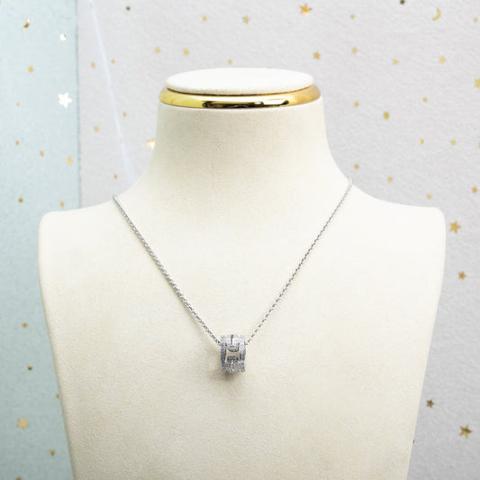 [Vera]PARENTESI NECKLACE SILVER DIAMOND