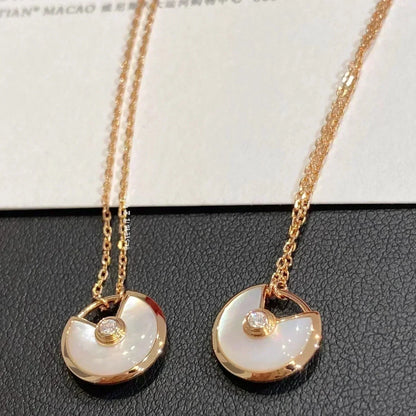 [Vera  Jewelry]AMULETTE ROSE GOLD MOP NECKLACE