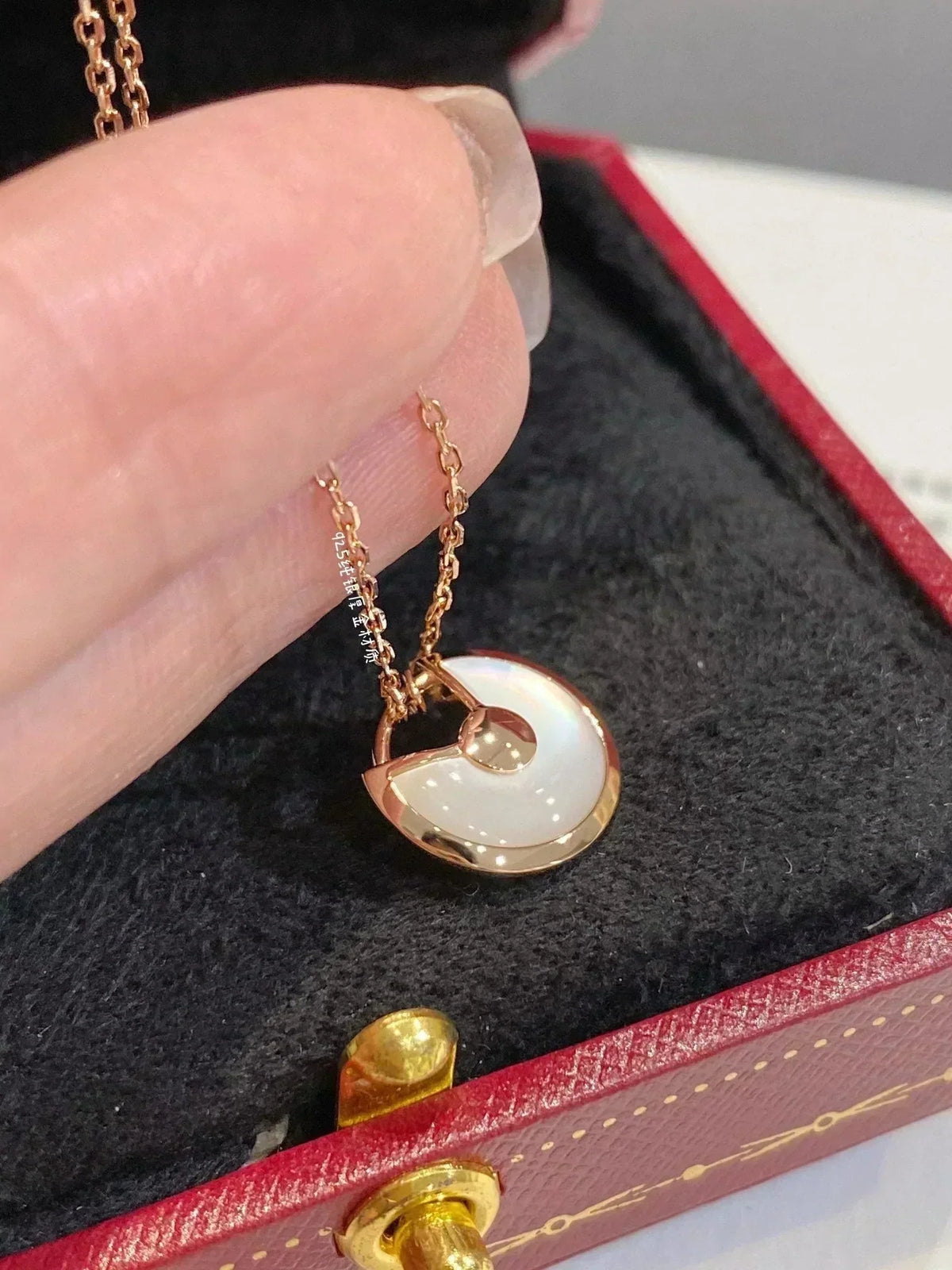 [Vera  Jewelry]AMULETTE ROSE GOLD MOP NECKLACE