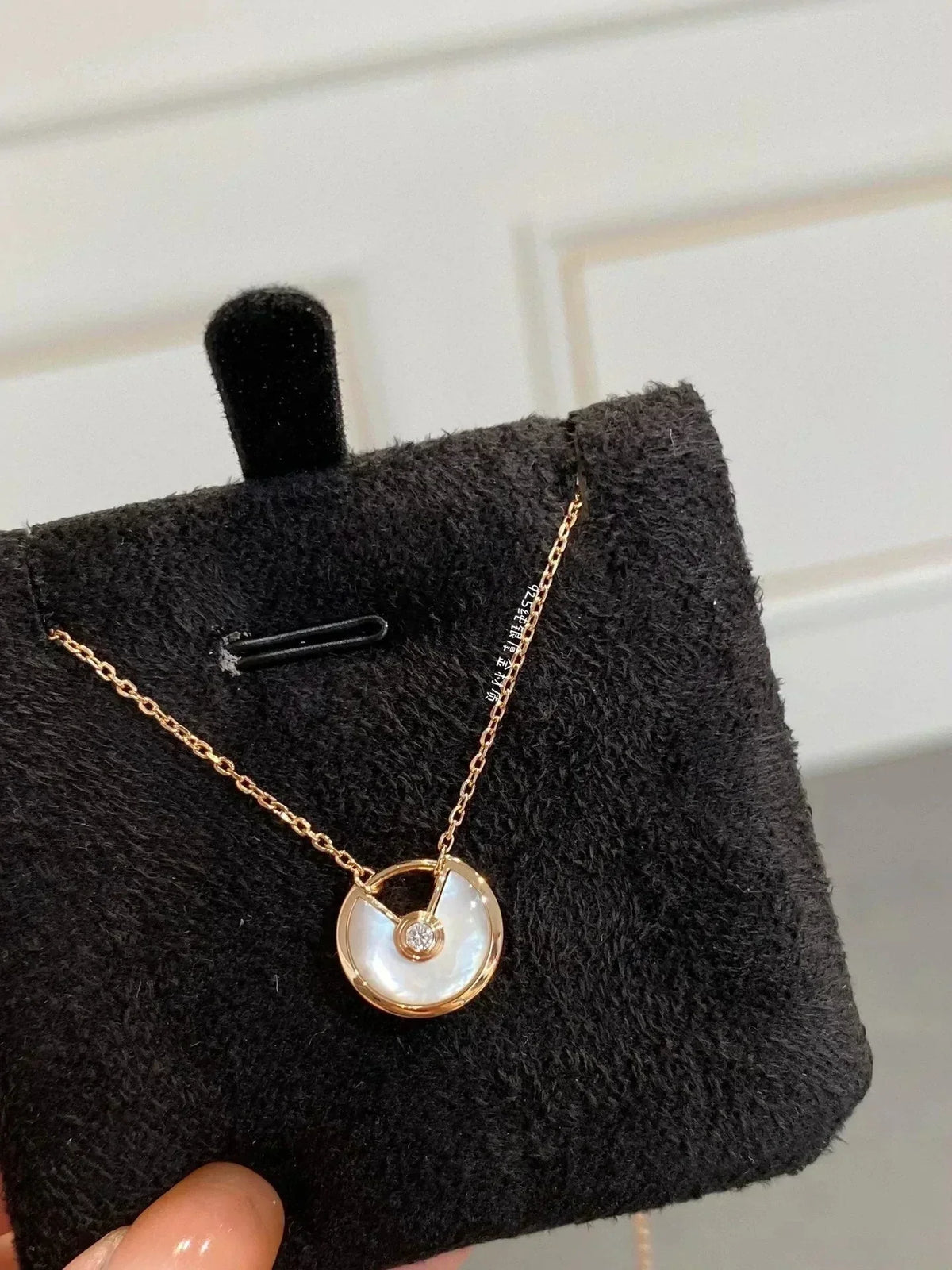 [Vera  Jewelry]AMULETTE ROSE GOLD MOP NECKLACE