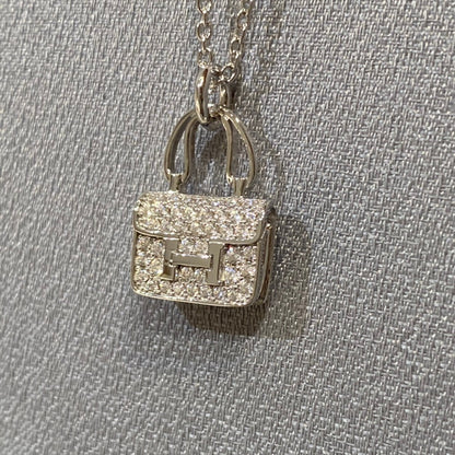 [Vera  Jewelry]CONSTANCE PEDANT DIAMOND NECKLACE