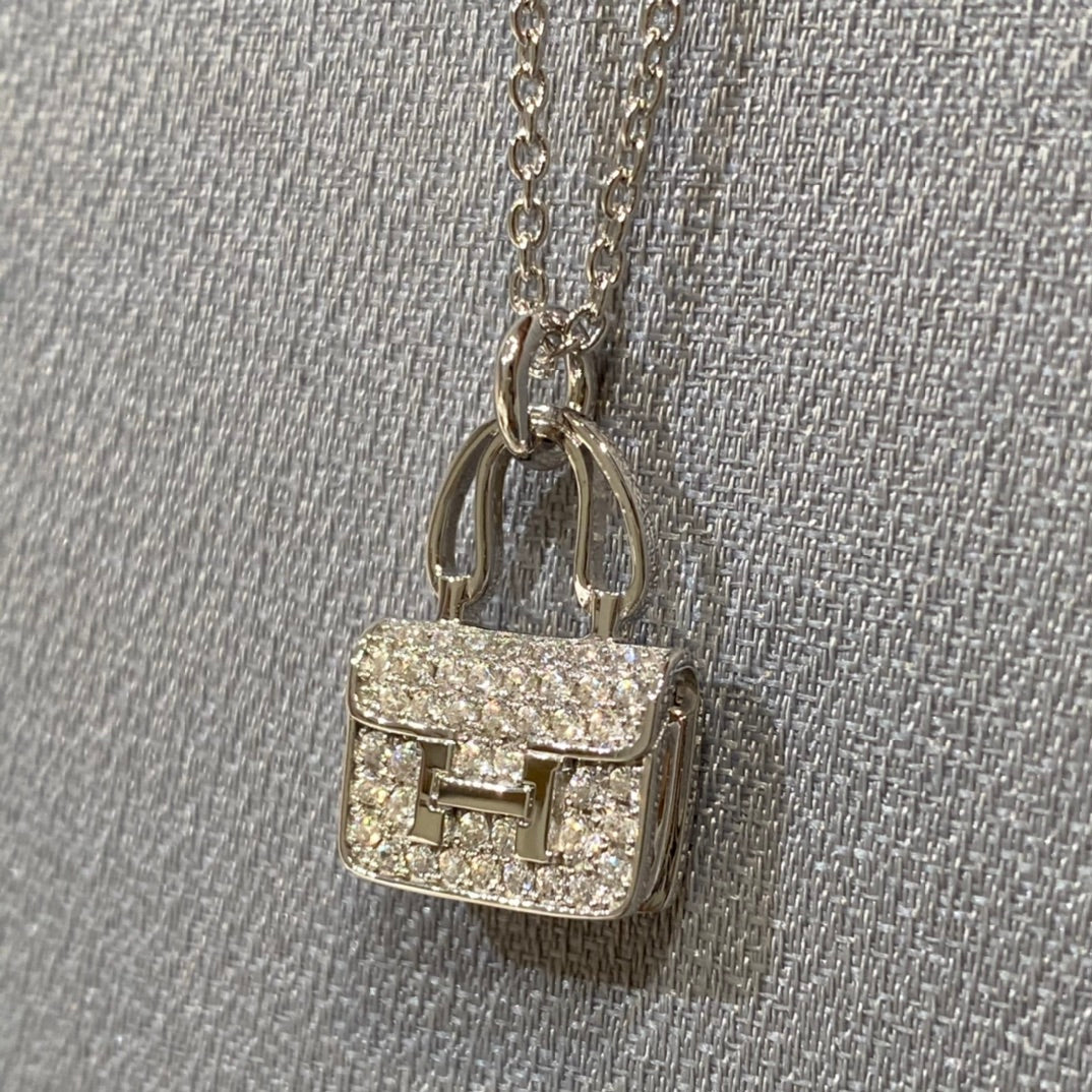[Vera  Jewelry]CONSTANCE PEDANT DIAMOND NECKLACE