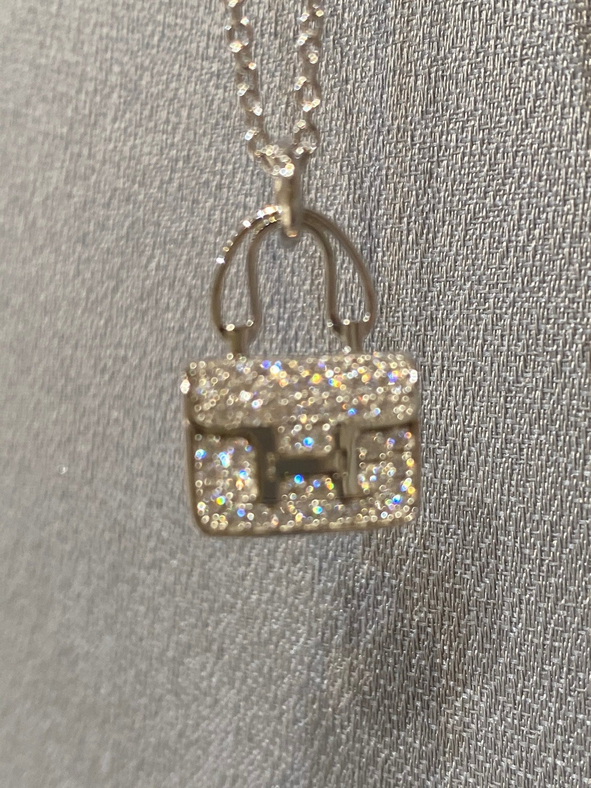 [Vera Jewelry]CONSTANCE PEDANT DIAMOND NECKLACE