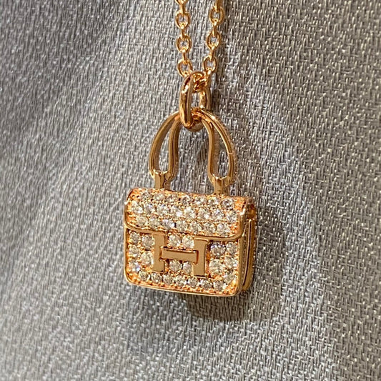 [Vera  Jewelry]CONSTANCE PEDANT DIAMOND NECKLACE