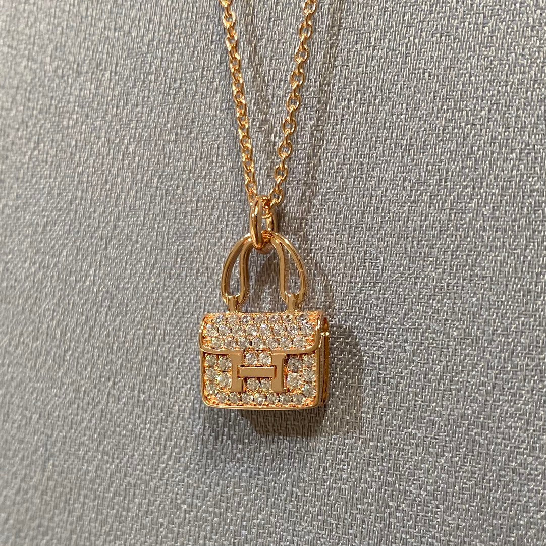 [Vera Jewelry]CONSTANCE PEDANT DIAMOND NECKLACE