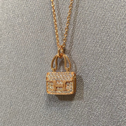 [Vera Jewelry]CONSTANCE PEDANT DIAMOND NECKLACE