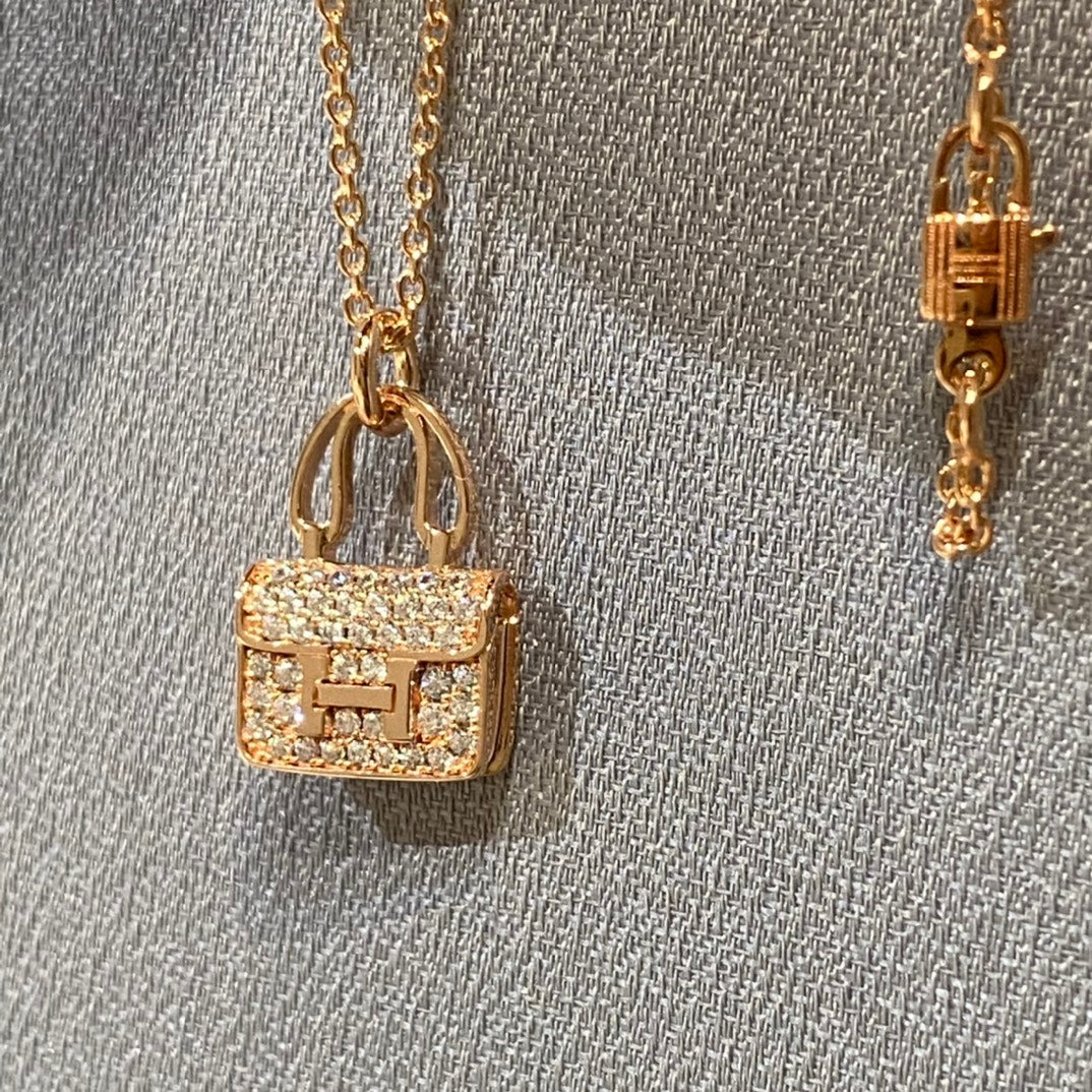 [Vera  Jewelry]CONSTANCE PEDANT DIAMOND NECKLACE