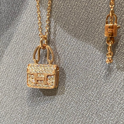 [Vera  Jewelry]CONSTANCE PEDANT DIAMOND NECKLACE