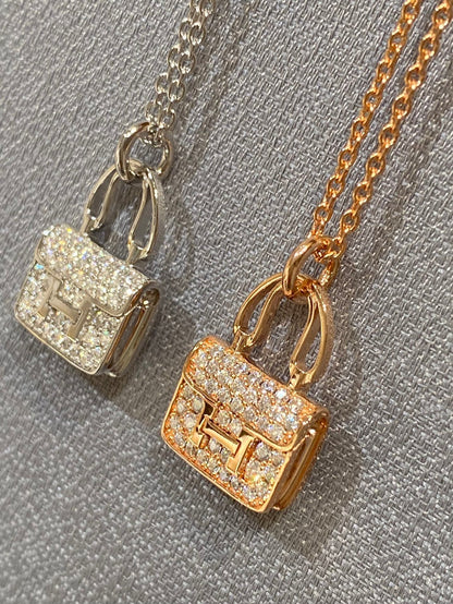 [Vera  Jewelry]CONSTANCE PEDANT DIAMOND NECKLACE