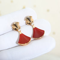 [Vera Jewelry]DREAM Carnelian PINK GOLD EARRINGS