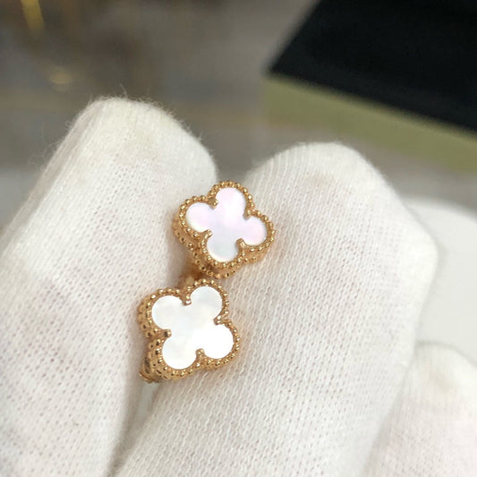 [Vera Jewelry]クローバー ミニ ゴールドピアス