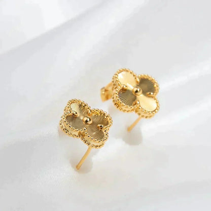 [Vera  Jewelry]CLOVER MEDIUM 1 MOTIFS LASER EARRINGS