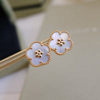 [Vera Jewelry]LUCKY PINK GOLD WHITE MOP EARRINGS