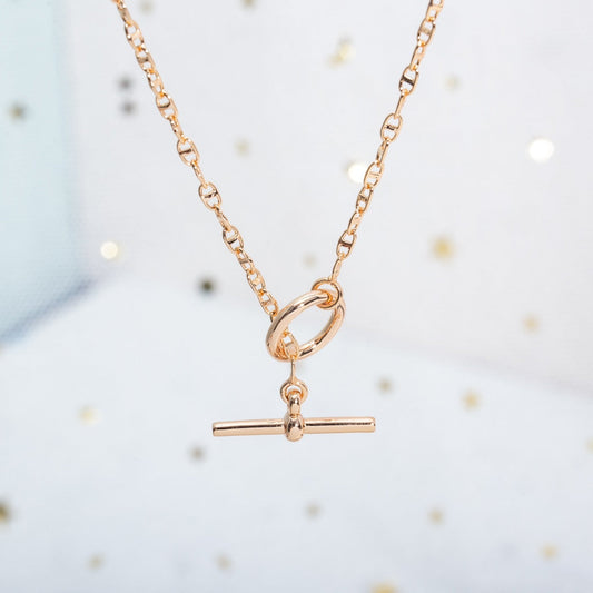 [Vera  Jewelry]ECHAPPEE NECKLACE PINK GOLD