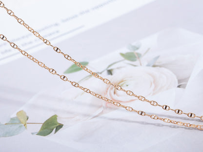 [Vera  Jewelry]ECHAPPEE NECKLACE PINK GOLD