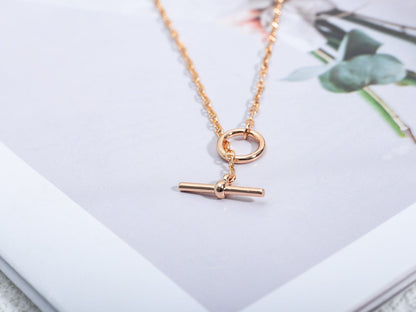 [Vera  Jewelry]ECHAPPEE NECKLACE PINK GOLD