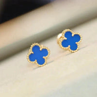 [Vera Jewelry]CLOVER MINI 9.5MM TURQUOISE EARRINGS