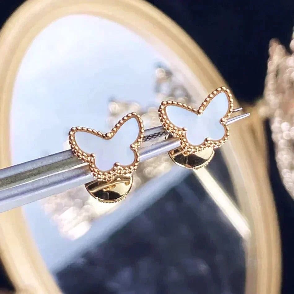 [Vera  Jewelry]SWEET BUTTERFLY MOP EARSTUDS