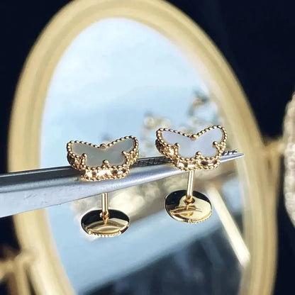 [Vera  Jewelry]SWEET BUTTERFLY MOP EARSTUDS