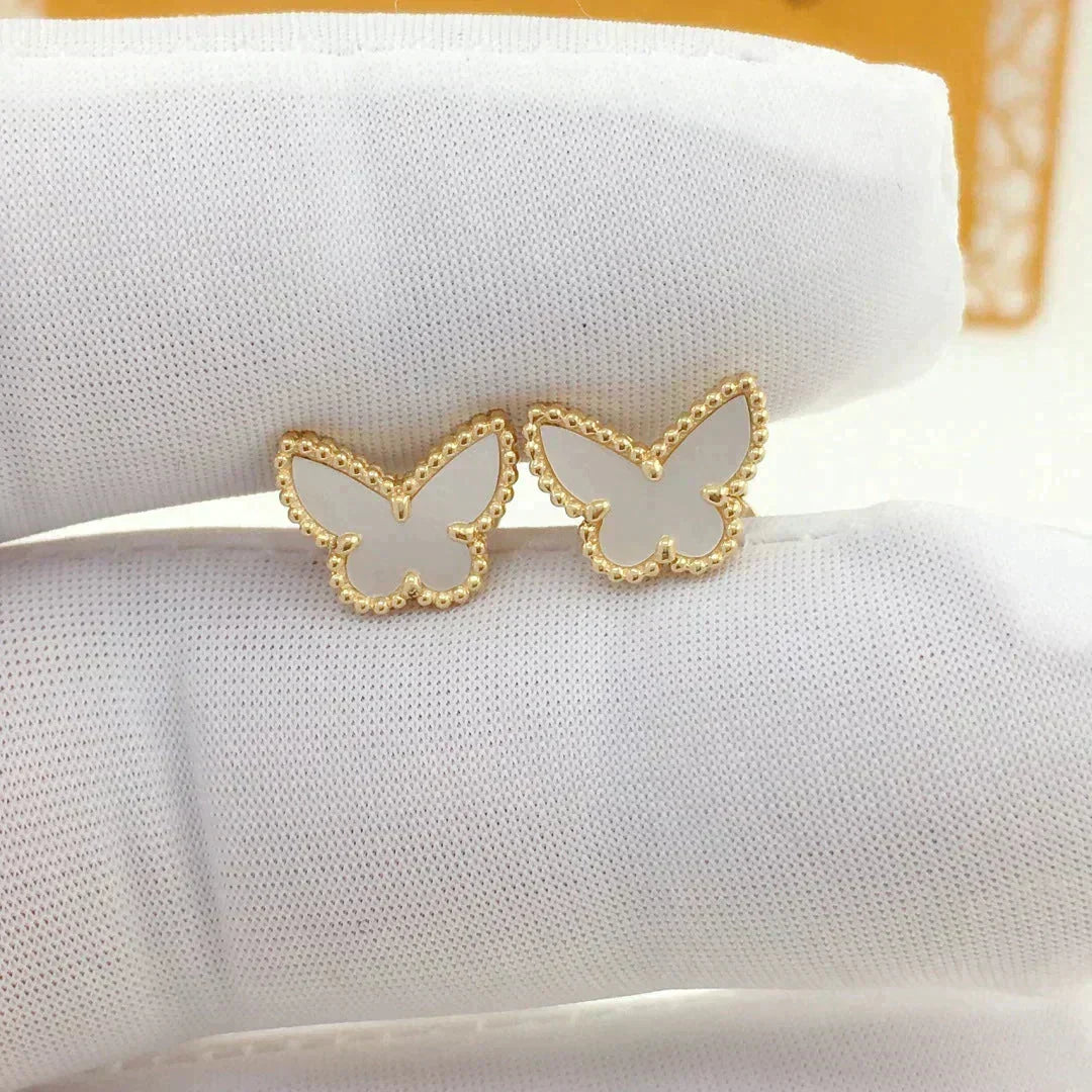 [Vera  Jewelry]SWEET BUTTERFLY MOP EARSTUDS