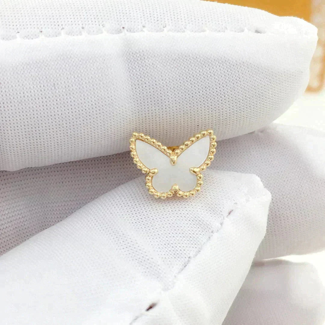 [Vera  Jewelry]SWEET BUTTERFLY MOP EARSTUDS