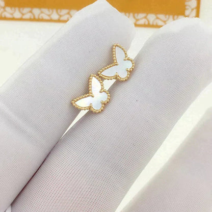 [Vera  Jewelry]SWEET BUTTERFLY MOP EARSTUDS