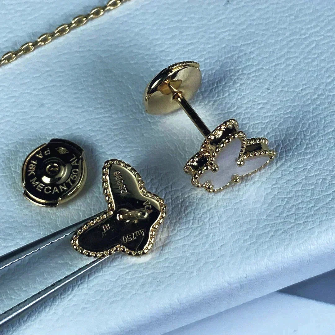 [Vera  Jewelry]SWEET BUTTERFLY MOP EARSTUDS