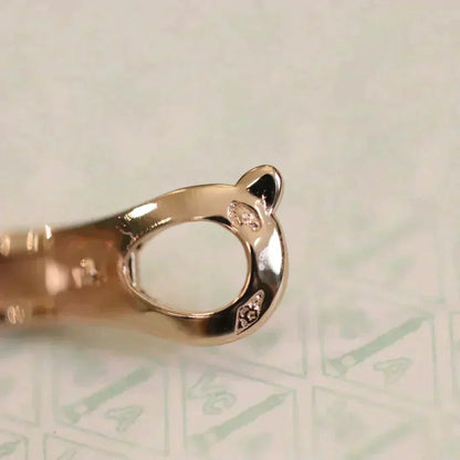 [Vera  Jewelry]CLOVER MEDIUM 1 MOTIFS FUll DIAMOND EARRINGS