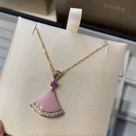 [Vera]DREAM NECKLACE PINK OPAL